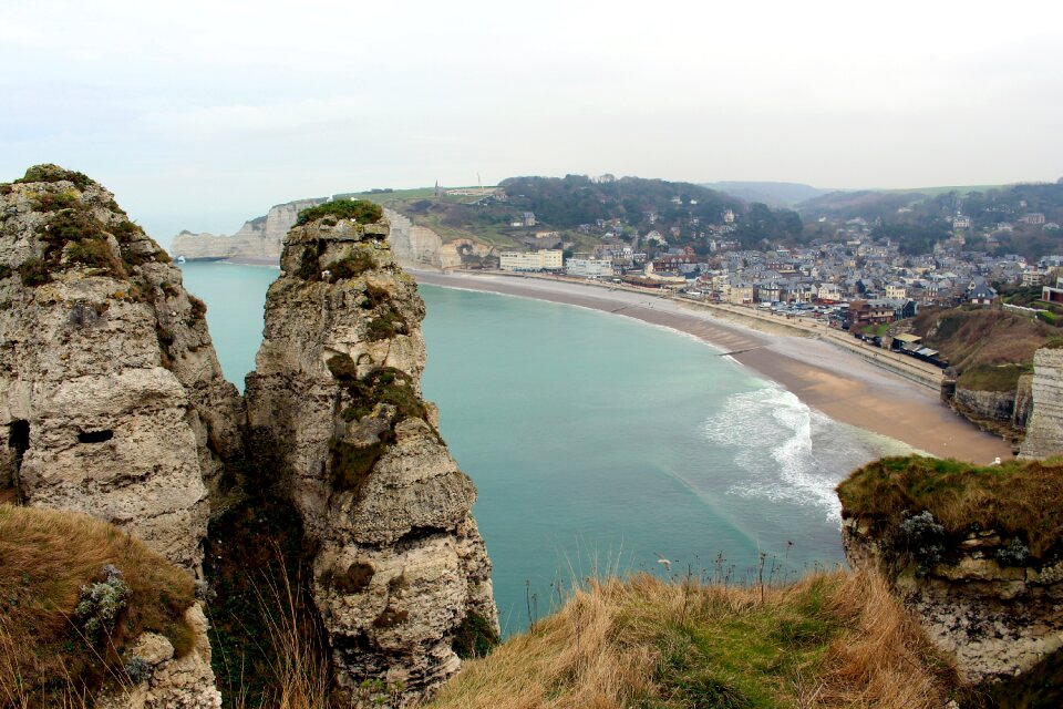 White cliffs normandy travel photo