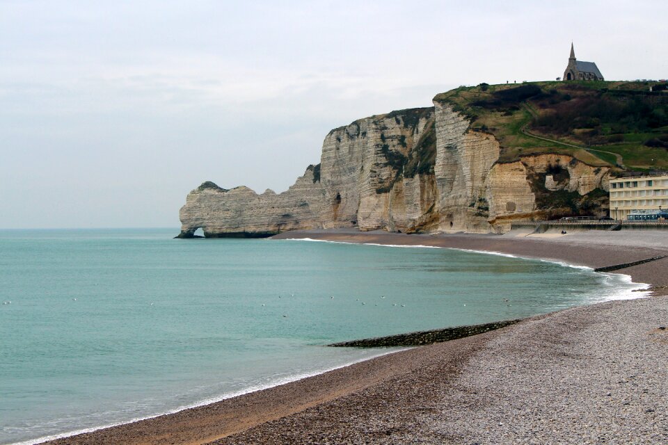 White cliffs normandy travel photo