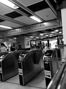 Hong kong subway the scenery security photo