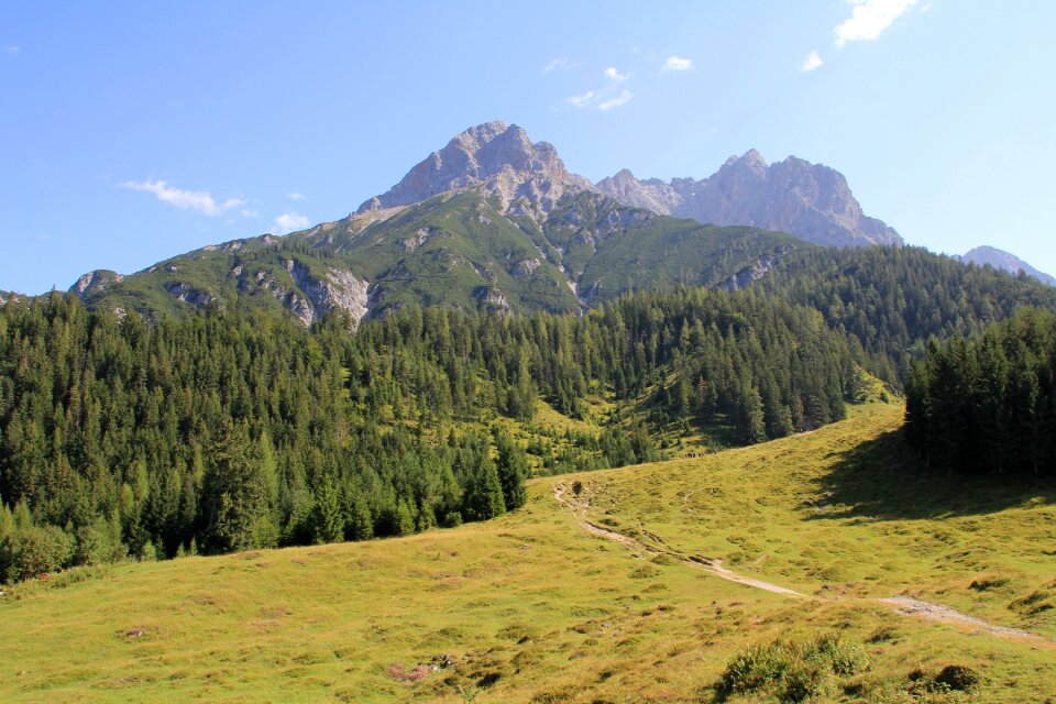 Austria meadow panorama