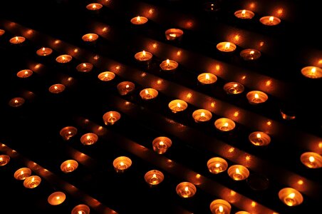 Tea lights light faith