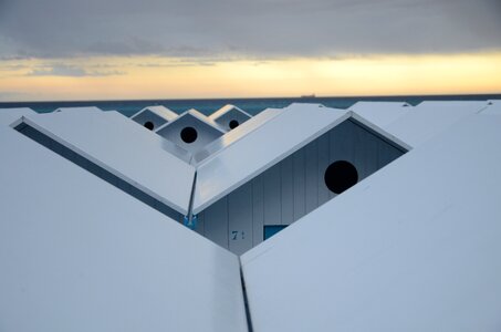 Beach the roofs beach huts