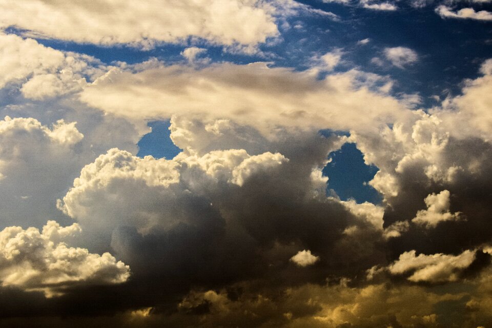 Nature dramatic cloudscape