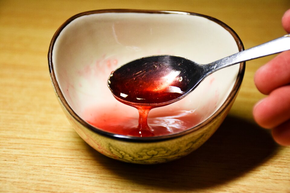 Strawberry sauce jam food