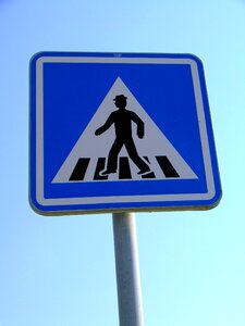 Brand pedestrian crossing traffic signs photo
