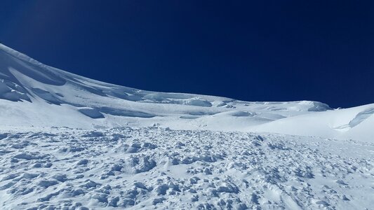 Glacier crash ice mont blanc