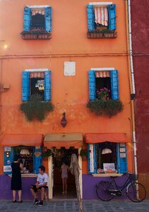 Venice canal facade photo