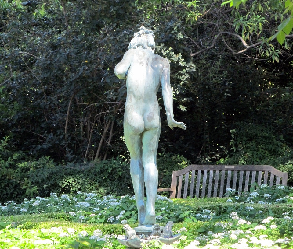 Nude bronze sculpture