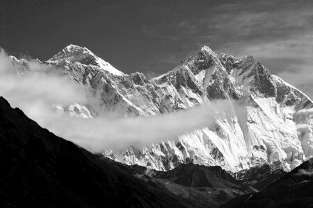 Khumbu mountain himalaya