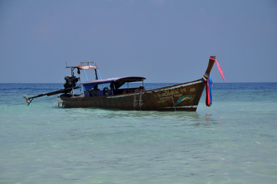 Beach vessel the sea