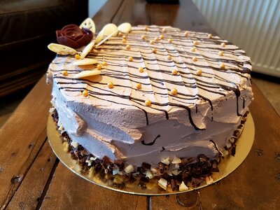 Chocolate cake time birthday photo