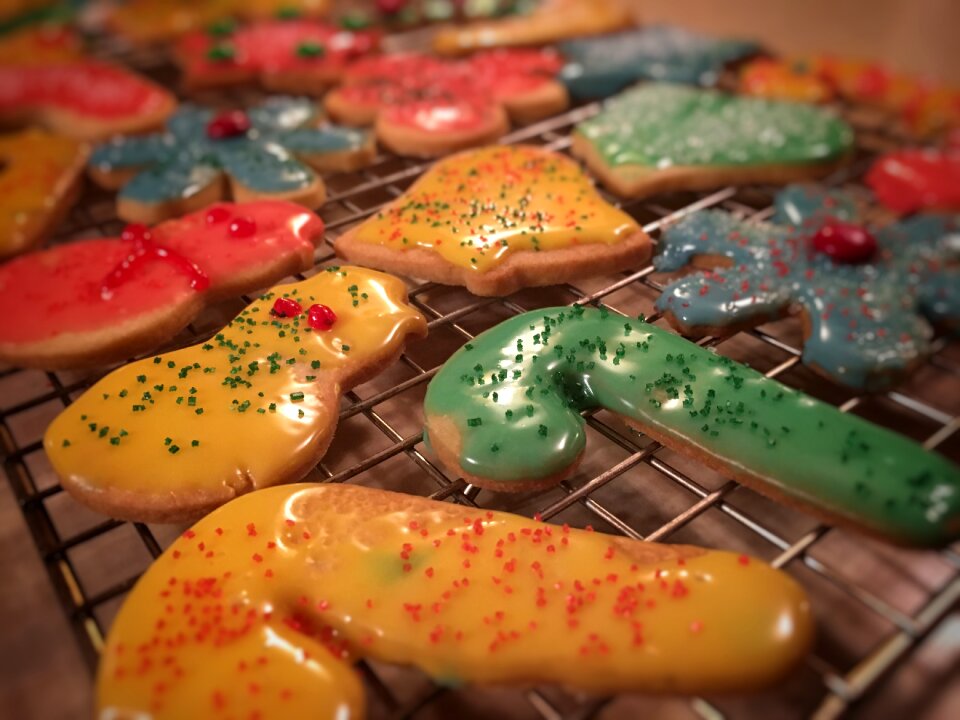 Christmas cookies sweet gingerbread photo