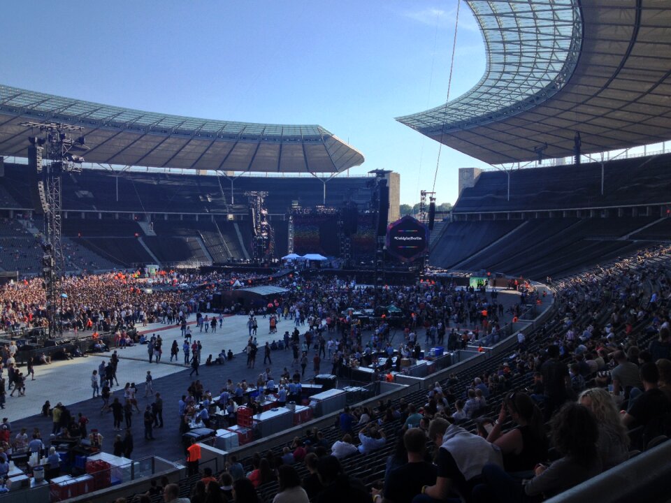 Berlin olimpiastadion coldplay
