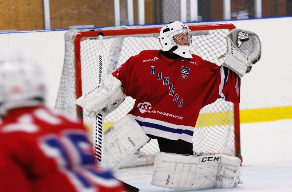 Hockey goalkeeper rödtröja