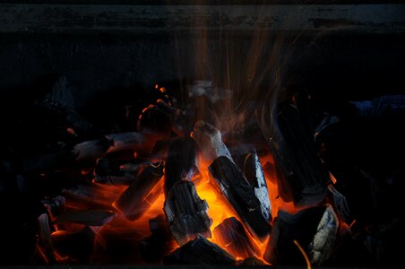 Fire carbon charcoal