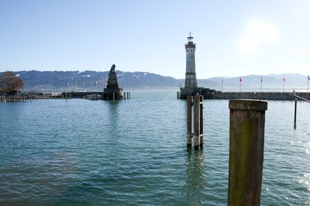 Harbour entrance water lake photo