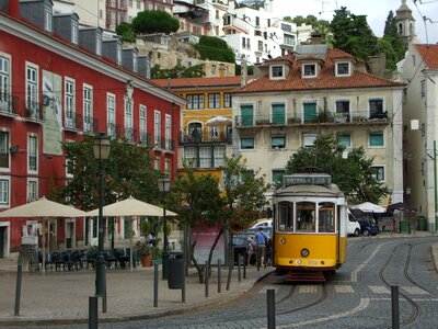 Alfama lisbon portugal photo