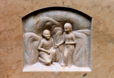 Tombstone beautiful sculpture
