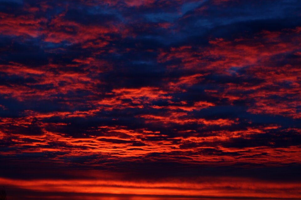 Afterglow weather fiery