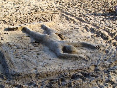 Sand sculpture art photo