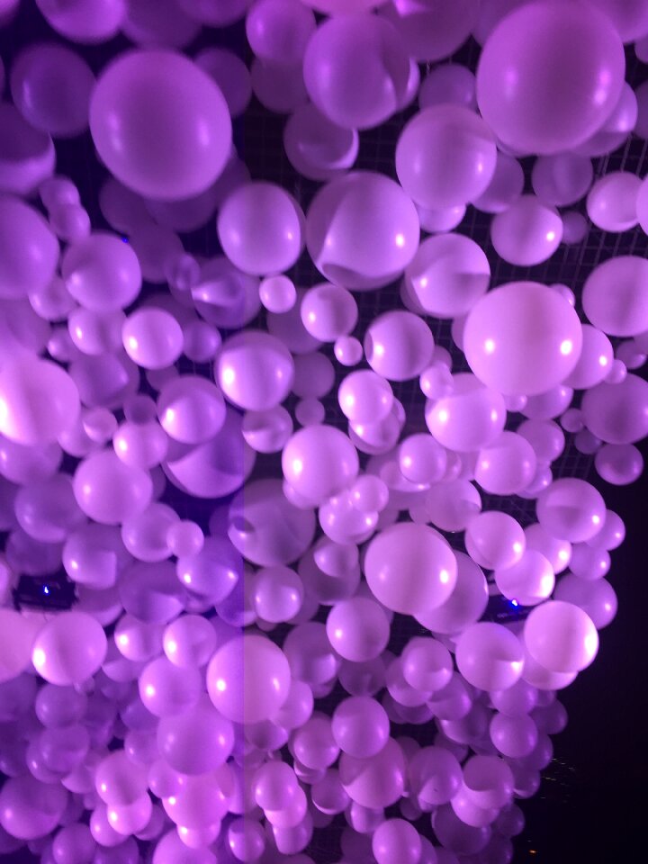 Background purple balloons