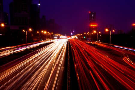 Traffic light night