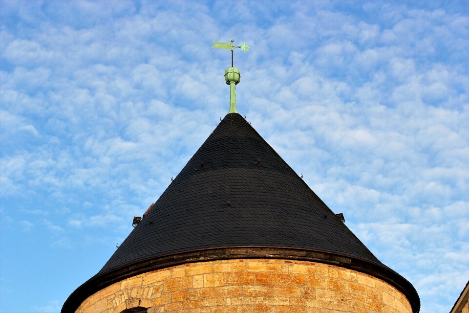 Weathervane sky schloss waldeck