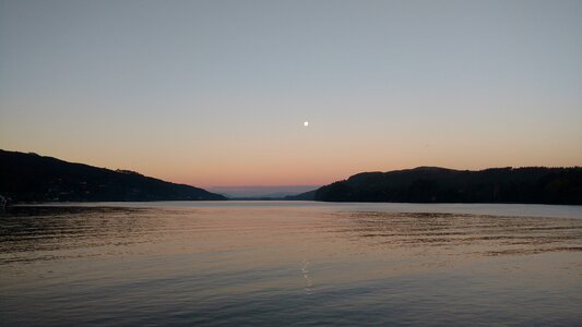 Moon sky lake