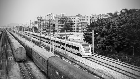 High speed rail harmony railway photo