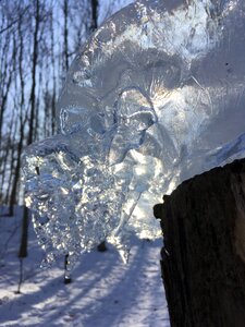 Snow wintry water