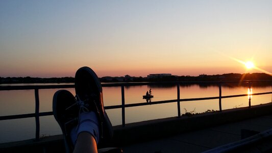 Sunset boat
