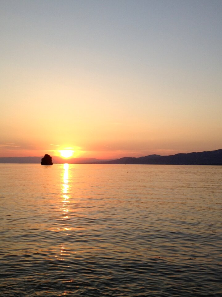 Switzerland sunset horizon