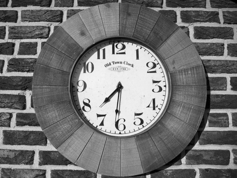 Time old clock face