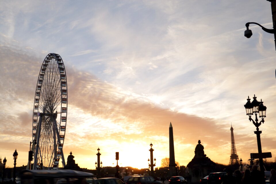 Park tourism sunset