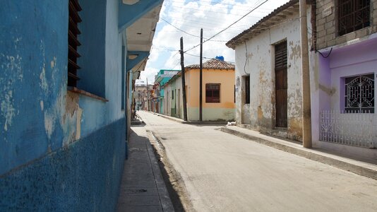 Streets colonial buildings historic center