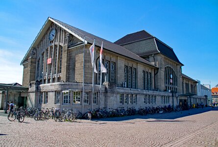 Germany old building railway station photo