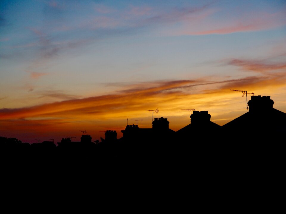 Evening weather orange