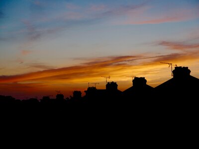Evening weather orange