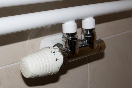 Heated towel rail valve three photo