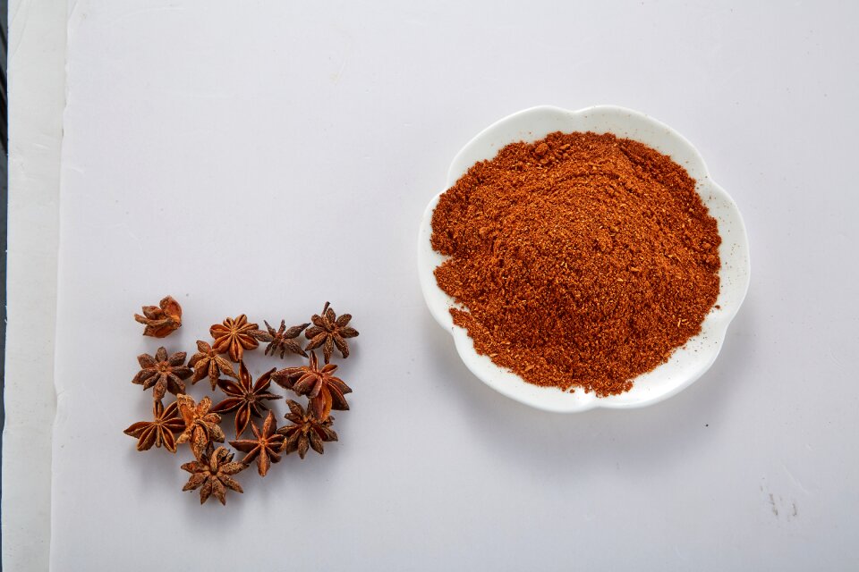 Culinary herbs star anise anise powder