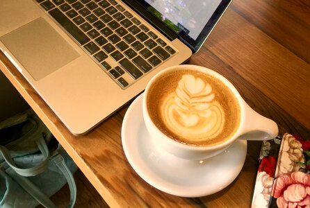 Coffee design laptop photo