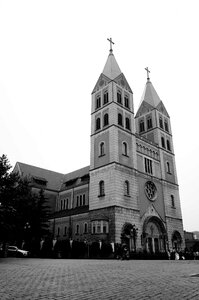 Qingdao qingdao catholic church gothic architecture photo