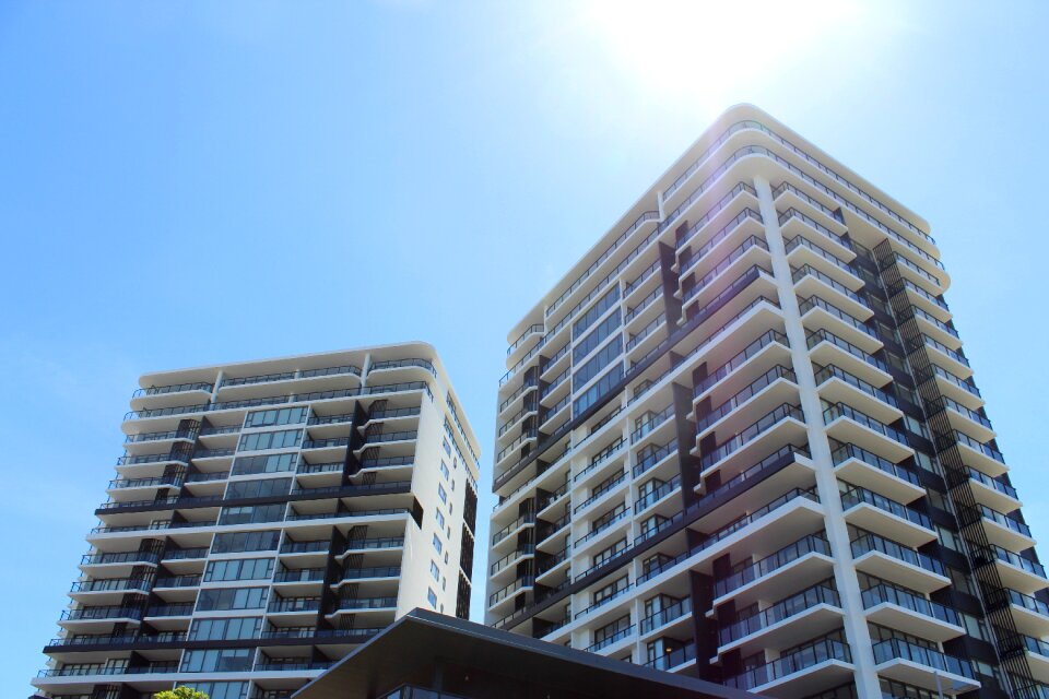 Apartments building construction structure photo