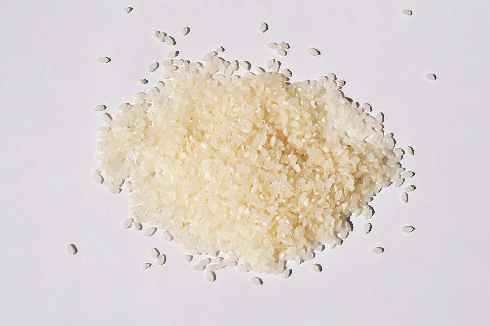 Meter a disc uncooked rice