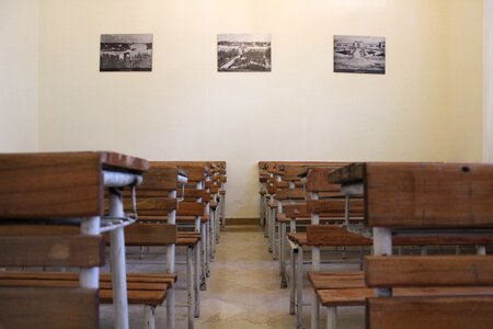 Brown school brown classroom