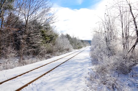 Track railway landscape photo