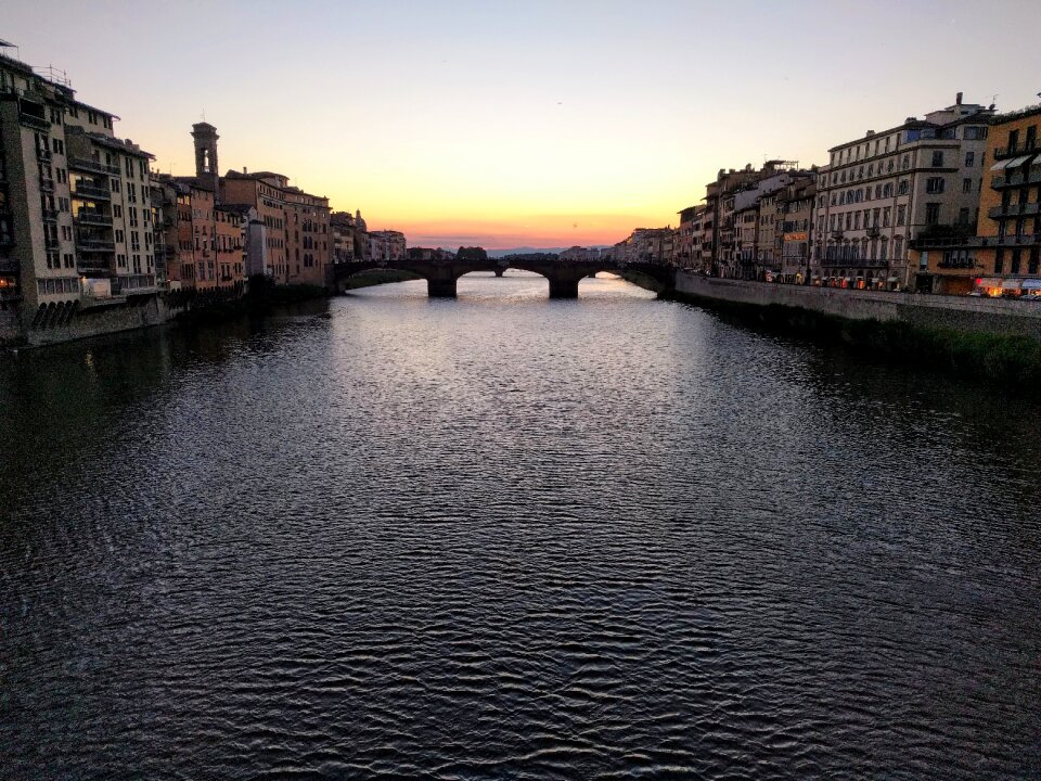 Landscape bridge florence photo