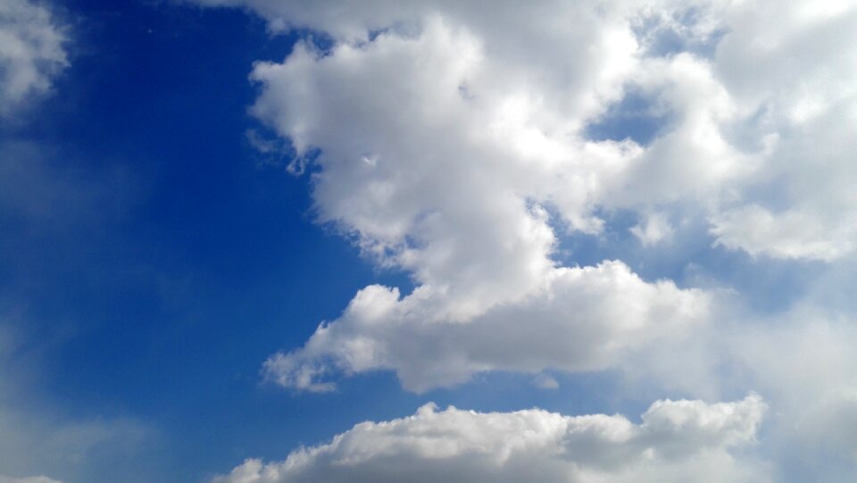 Cloud blue blue sky photo