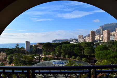 Balcony view city tourism