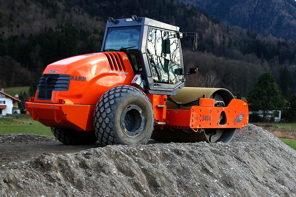 Road roller vehicle construction machine